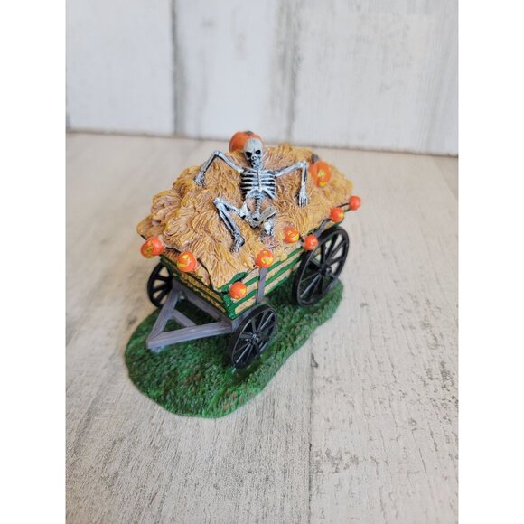 Lemax spooky hay wagon Halloween Village accessory xmas - Picture 1 of 7